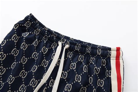 gucci jacquard pant|Gucci draw string shorts.